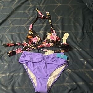 NWT Cupshe Slim & Sculpt High Waist Bikini